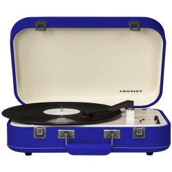 Crosley CR6026A-BL Coupe Bluetooth Turntable, Blue