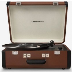 Crosley Portfolio Portable Turntable with Bluetooth -Brown_x000D_