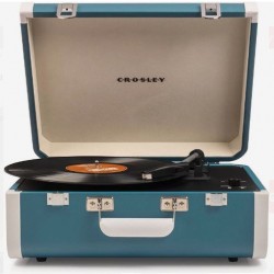 Crosley CR6252A-TU Portfolio Bluetooth Turntable, Turquoise