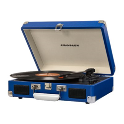 Crosley Cruiser Deluxe Turntable Blue