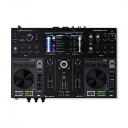 Denon DJ PRIME GO – Portable DJ Set / Smart DJ Console with 2 Decks, WIFI Streaming, 7-Inch HD Touchscreen and Rechargeable Battery