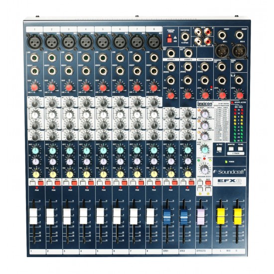 Soundcraft EFX8 Low-cost, high-performance Lexicon® effects mixers