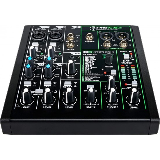 Mackie ProFX6v3 6-channel Mixer with USB and Effects