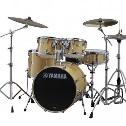 Yamaha Stage Custom Birch Drum Kit Bundle  Natural Wood Full Drum Bundle