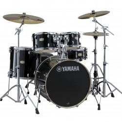 Yamaha SBP2F5RB Stage Custom Birch Full Drum Kit Raven Black (Without Hardware)