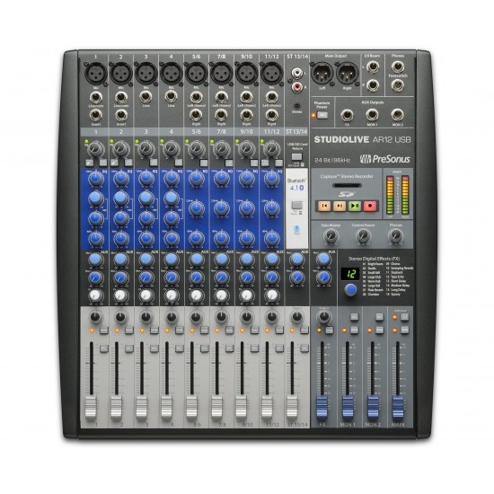 Presonus StudioLive AR12 USB 14-channel Hybrid Performance and Recording Mixer
