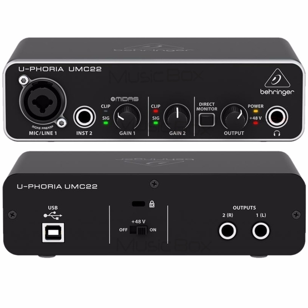 Внешняя звуковая карта behringer u phoria umc202hd обзор
