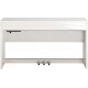 Roland DP603 Upright Digital Piano Polished White (Without A Bench)