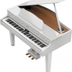 Roland GP-607 Digital Mini Grand Piano - Polished White