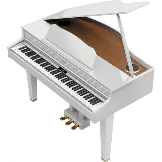 Roland GP-607 Digital Mini Grand Piano - Polished White