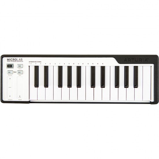 Arturia 230512 MicroLab Smart Black 25-key Keyboard Controller