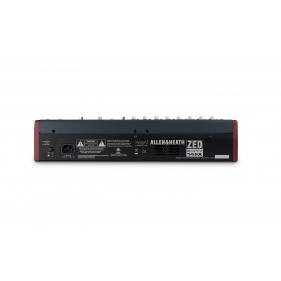 Allen & Heath ZED60-14FX 14-CH Mixer with USB Audio Interface and Built-In FX Allen & Heath ZED60-14FX 14-CH Mixer with USB Audio Interface and Built-In FX