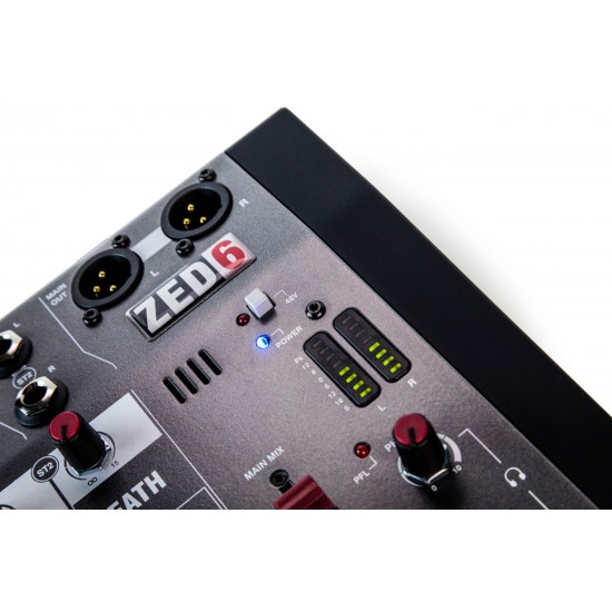 Allen & Heath ZED6 6-CH Compact Analog Mixer Allen & Heath ZED6 6-CH Compact Analog Mixer