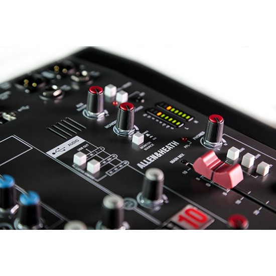 Allen & Heath ZEDi 10FX 10-CH Analog Mixer with USB Interface and Built-In FX Allen & Heath ZEDi 10FX 10-CH Analog Mixer with USB Interface and Built-In FX