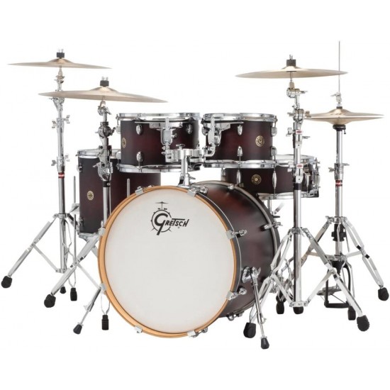 Gretsch CM1-E825-DCB Catalina Maple Dark Cherry Burst Finish Hardware & Cymbals Not Included