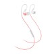 MEE Audio EP-X1-CRWT In-Ear Sports Earphones with Microphone and Remote Coral White