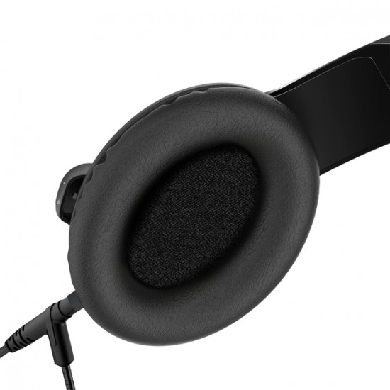 MEE Audio HP-KJ35-BK Kidjamz 3 Child Safe Headphones For Kids With Mic And Volume-Limiting Technology Black