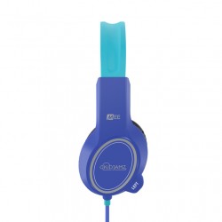 MEE Audio HP-KJ35-BL Kidjamz 3 Child Safe Headphones For Kids With Mic And Volume-Limiting Technology Blue