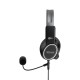 MEE Audio HP-KJ35M-BK Kidjamz Safe Listening Headset For Kids With Boom Microphone And Volume-Limiting Technology Black