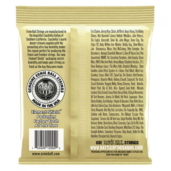 Ernie Ball P02004 Light Earthwood 80/20 Bronze Acoustic Strings