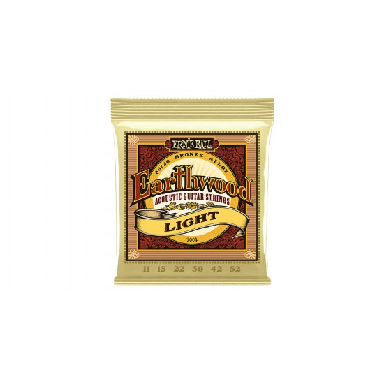 Ernie Ball P02006 Extra Light Earthwood 80/20 Bronze Acoustic Strings 