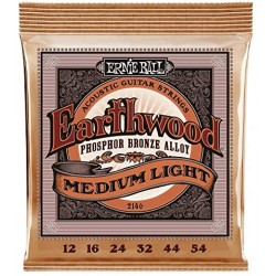 Ernie Ball P02146 Acoustic Guitar String Sets Earthwood Medium Light Phosphor Bronze Acoustic Guitar Strings