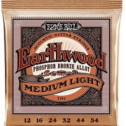 Ernie Ball P02146 Acoustic Guitar String Sets Earthwood Medium Light Phosphor Bronze Acoustic Guitar Strings