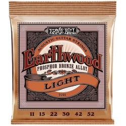 Ernie Ball P02148 Earthwood Light Phosphor Bronze Acoustic Guitar Strings