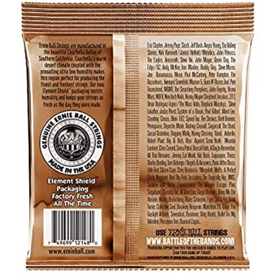 Ernie Ball P02153 12-string Light Earthwood Phosophor Bronze Acoustic Strings