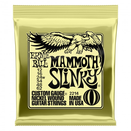 Ernie Ball P02214 Mammoth Slinky Nickel Wound Electric Guitar Strings Ernie Ball P02214 Mammoth Slinky Nickel Wound Electric Guitar Strings
