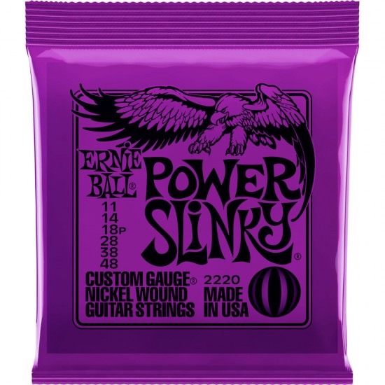 Ernie Ball P02220 Power Slinky Nickel Wound Electric Guitar Strings