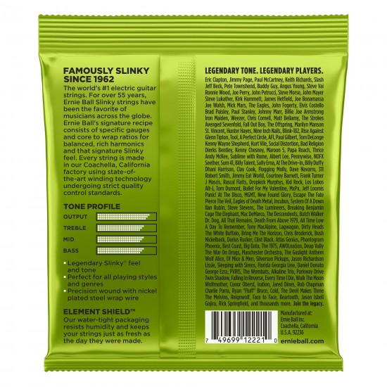 Ernie Ball P02221 Regular Slinky Nickel Wound Electric Guitar Strings