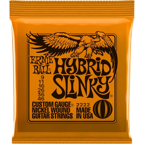 Ernie Ball P02222 Hybrid Slinky Nickel Wound Electric Guitar Strings