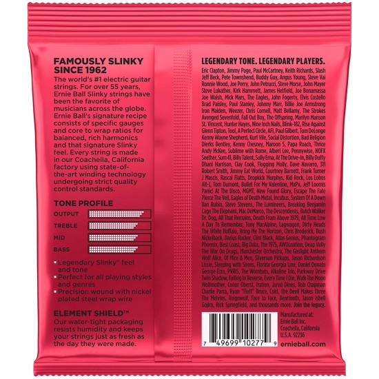 Ernie Ball P02226 Burly Slinky Nickel Wound Electric Guitar Strings Ernie Ball P02226 Burly Slinky Nickel Wound Electric Guitar Strings