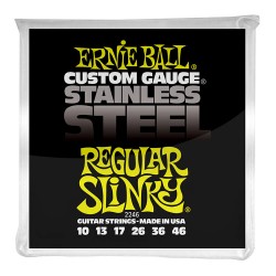 Ernie Ball P02246 Regular Slinky Stainless Steel Wound Electric Guitar Strings