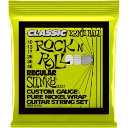 Ernie Ball P02251 Regular Slinky Classic Rock N Roll Pure Nickel Wrap Electric Guitar Strings