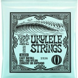 Ernie Ball P02326 Ukulele Ball End Nylon Strings Black