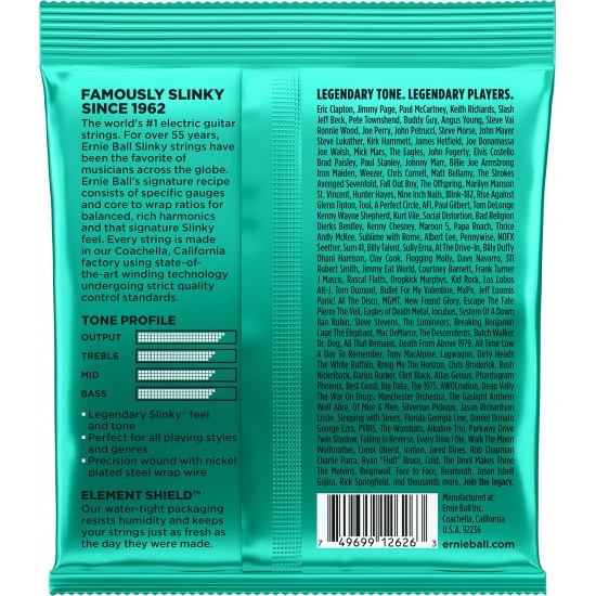 Ernie Ball P02626 Not Even Slinky Nickel Wound Electric Guitar Strings Ernie Ball P02626 Not Even Slinky Nickel Wound Electric Guitar Strings