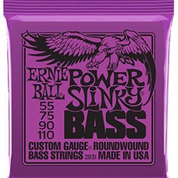 Ernie Ball P02831 Power Slinky Nickel Wound Electric Bass Strings