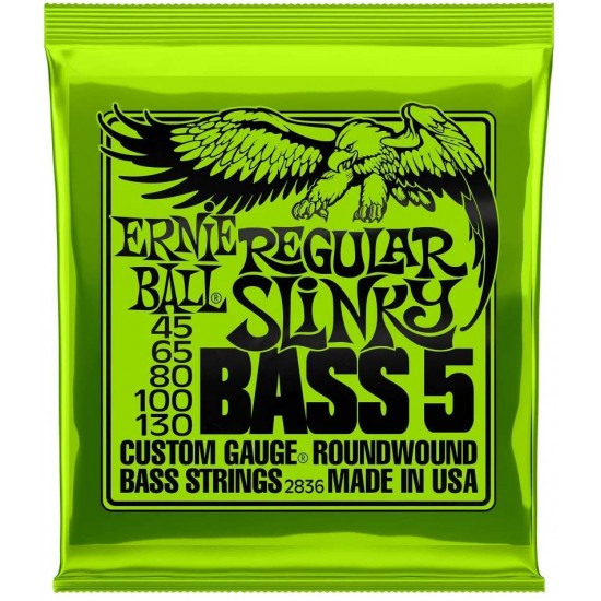 Ernie Ball P02836 Regular Slinky Nickel Wound Electric Bass Strings Ernie Ball P02836 Regular Slinky Nickel Wound Electric Bass Strings
