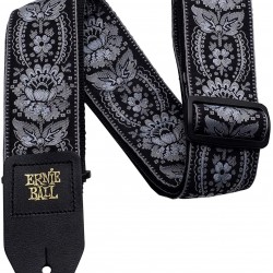 Ernie Ball P04150 Ernie Ball Silver Orleans Jacquard Strap