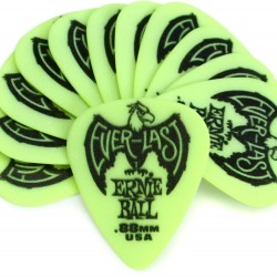 Ernie Ball P09191 Everlast Guitar Picks .88mm Green 12-Pack