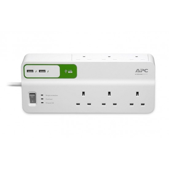 APC Essential SurgeArrest 6 outlets with 5V, 230V UK APC Essential SurgeArrest 6 outlets with 5V, 230V UK