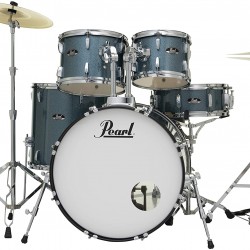 Pearl RS525SC/C703 Complete Drum Set with Cymbals - Aqua Blue Glitter