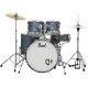 Pearl RS525SC/C703 Complete Drum Set with Cymbals - Aqua Blue Glitter