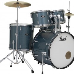 Pearl RS525SC/C703 Complete Drum Set with Cymbals - Aqua Blue Glitter