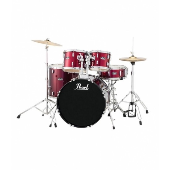 Pearl RS525SC/C91 Complete Drum Set with Cymbals - Wine Red