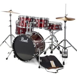 Pearl RS525SC/C91 Complete Drum Set with Cymbals - Wine Red