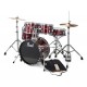 Pearl RS525SC/C91 Complete Drum Set with Cymbals - Wine Red