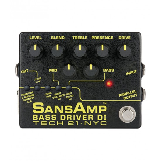 Tech 21 BSDR-V2 SansAmp Bass Driver DI (v2) - Pre-Amp & DI for Bass